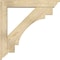 Ekena Millwork Merced Traditional Rough Sawn Bracket w/ Offset Brace, Douglas Fir, 6"W x 34"D x 34"H BKT0604X34X34MRC01RDF - alternate 2